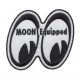 Patch ecusson moon equipped Mooneyes themocollant kustom 