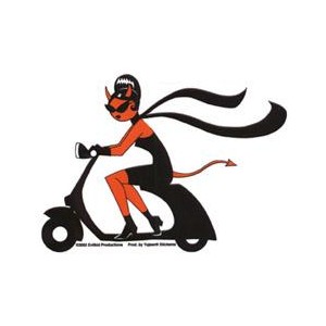 Devil scooter sticker AD324