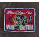 Patch ecusson von Dutch race motor club first place tigre rare old stock