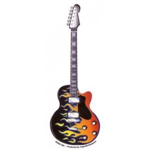 Sticker guitare electric flame AD132